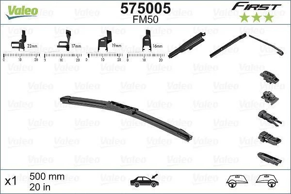 Balai d’essuie-glace VALEO - 575005