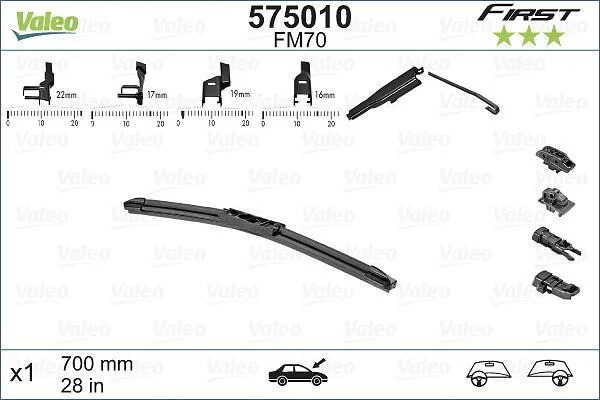 Balai d’essuie-glace VALEO - 575010