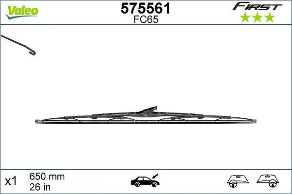 Balai d’essuie-glace VALEO - 575561