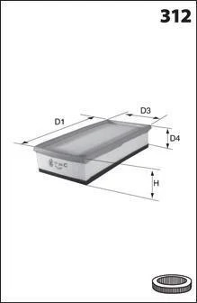 Filtre à air MECAFILTER - ELP9452