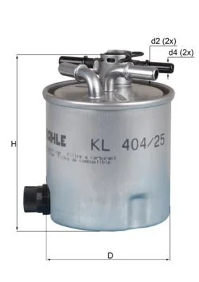 Filtre à carburant MAHLE - KL40425