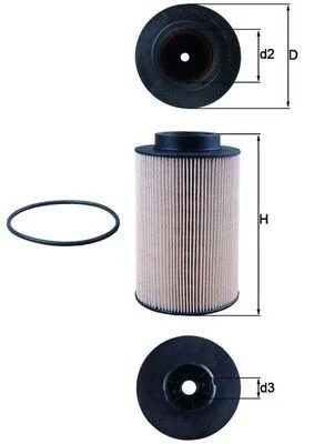 Filtre à carburant MAHLE - KX1911D