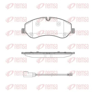 Plaquettes de frein REMSA - 020201