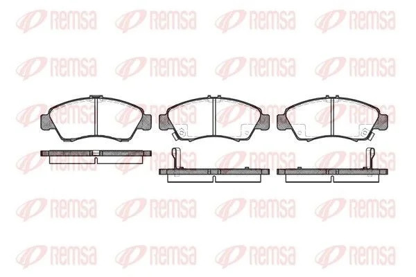 Plaquettes de frein REMSA - 041902