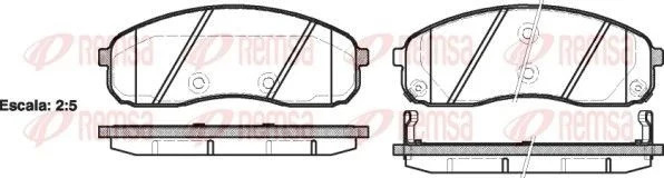 Plaquettes de frein REMSA - 124402
