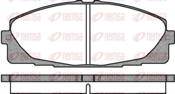 Plaquettes de frein REMSA - 132500