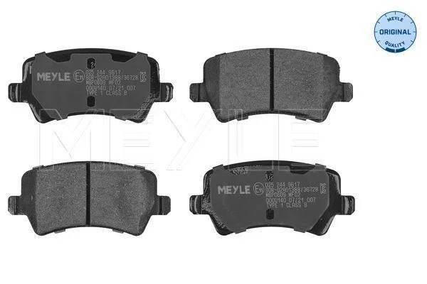 Plaquettes de frein MEYLE - 0252449617