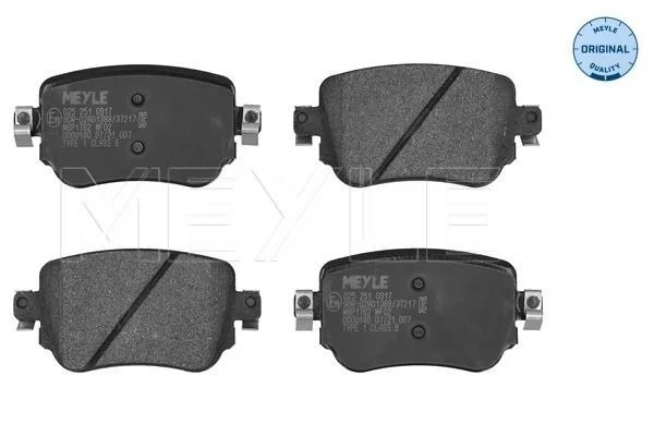 Plaquettes de frein MEYLE - 0252510917
