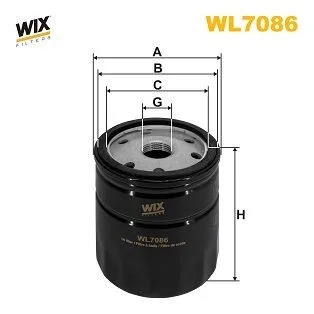 [PDR-001969] Filtre à huile WIX - WL7086
